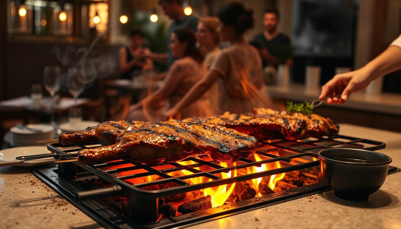 Measured baking ingredients prepared on a counter