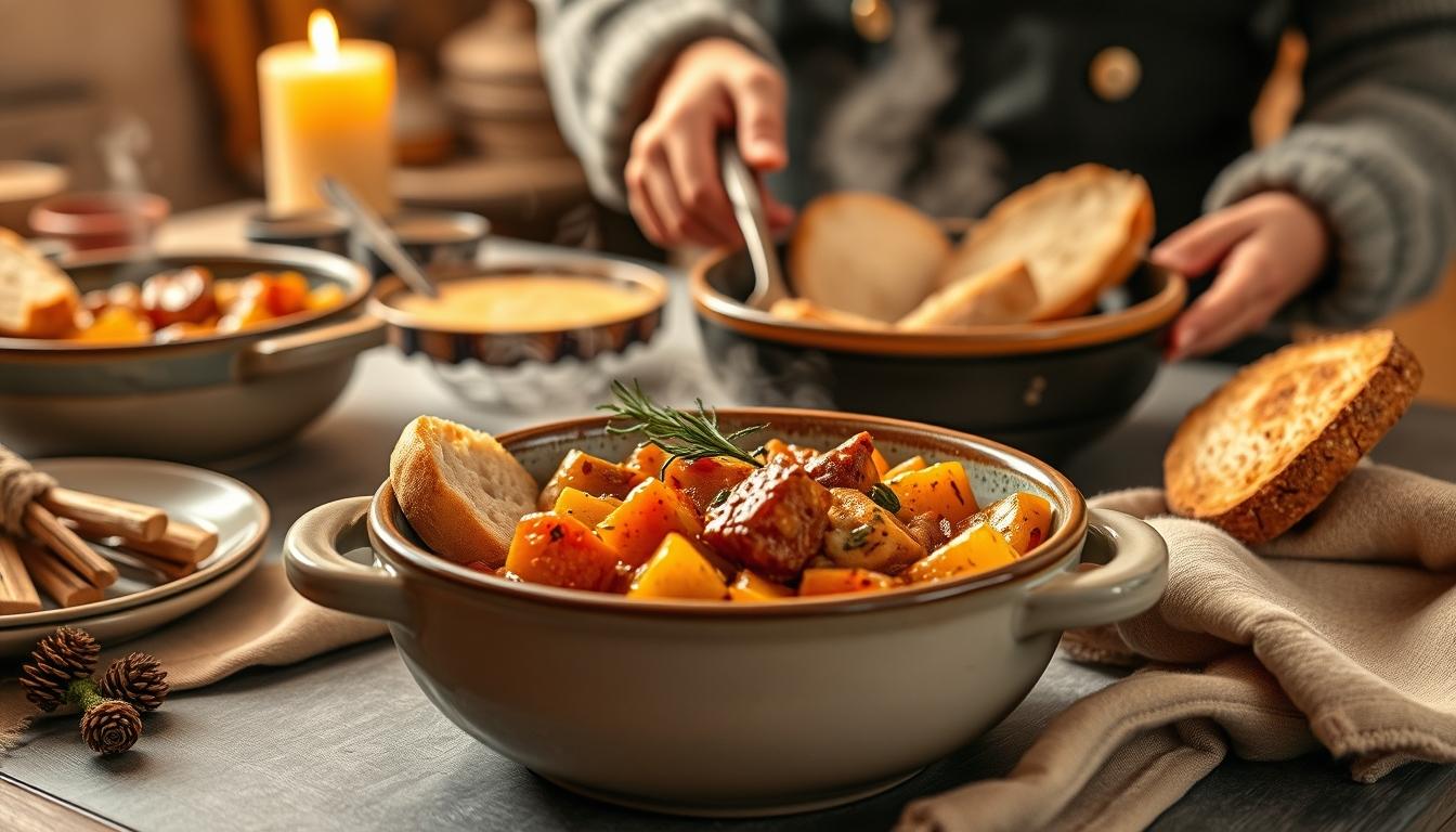 Fresh seasonal cooking dish